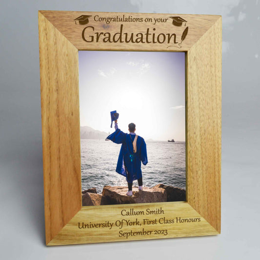 Graduation Portrait Photo Frame Oak Frame