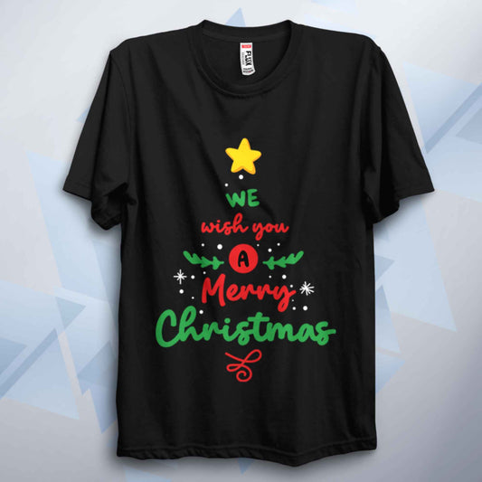 We Wish You A Merry Christmas Tree Unisex T Shirt