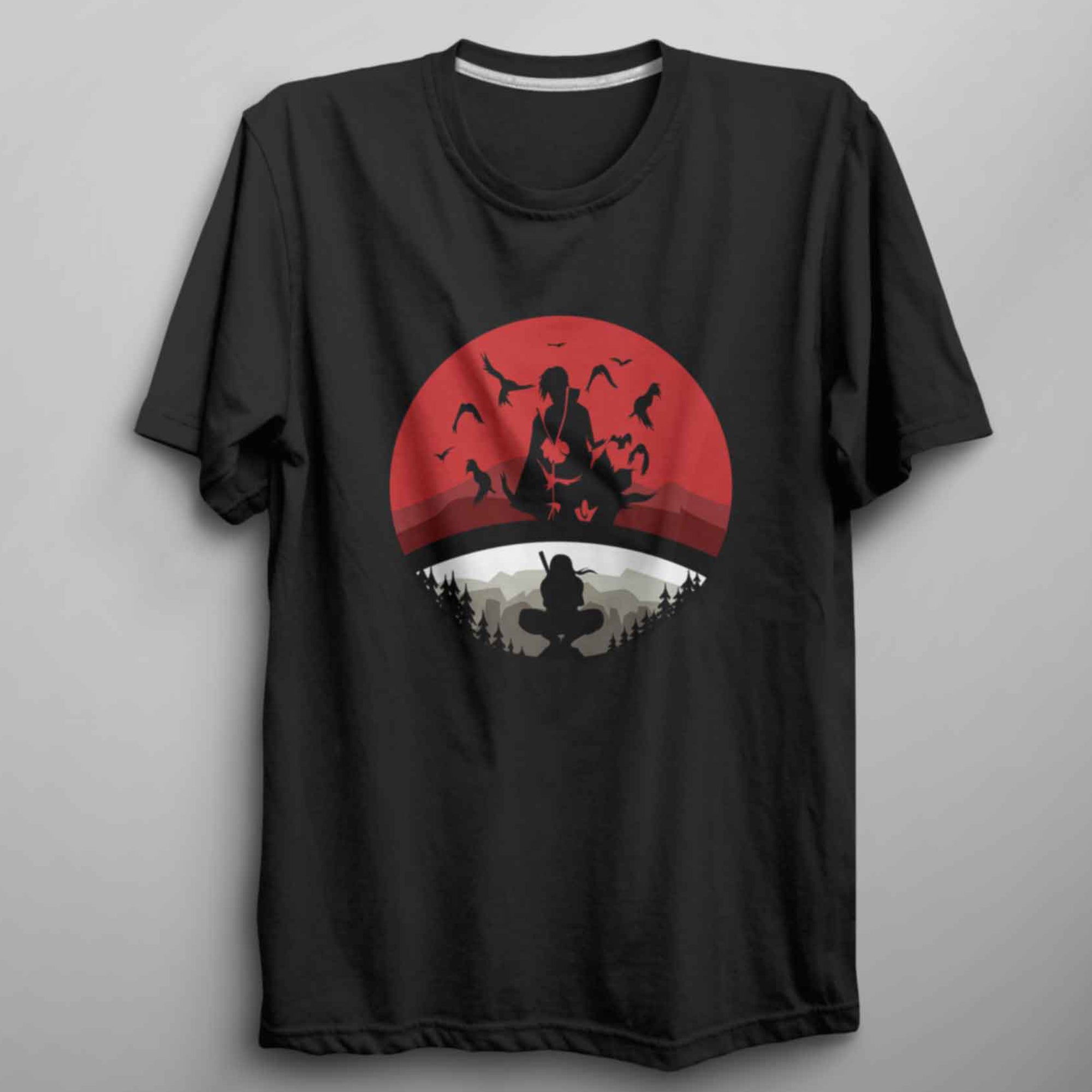 Naruto Itachi Grey T-Shirt