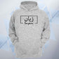 Custom Arabic Box Name With English Unisex Hoodie