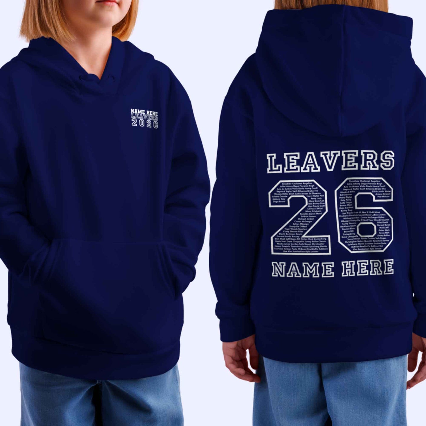 Personalised LEAVERS Hoodie 2026 Primary School Leavers