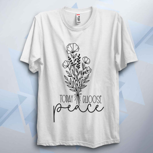 Choose Peace Inspirational Unisex T Shirt