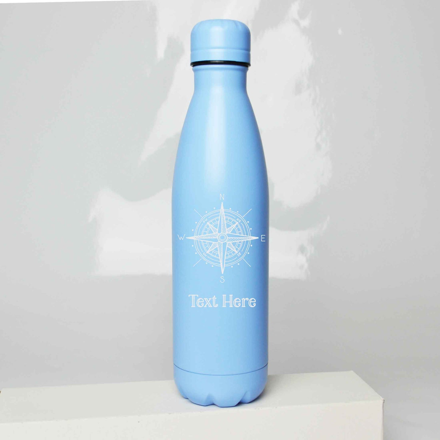 Personalised Compass Design Engraved Thermos Bottle 500ml