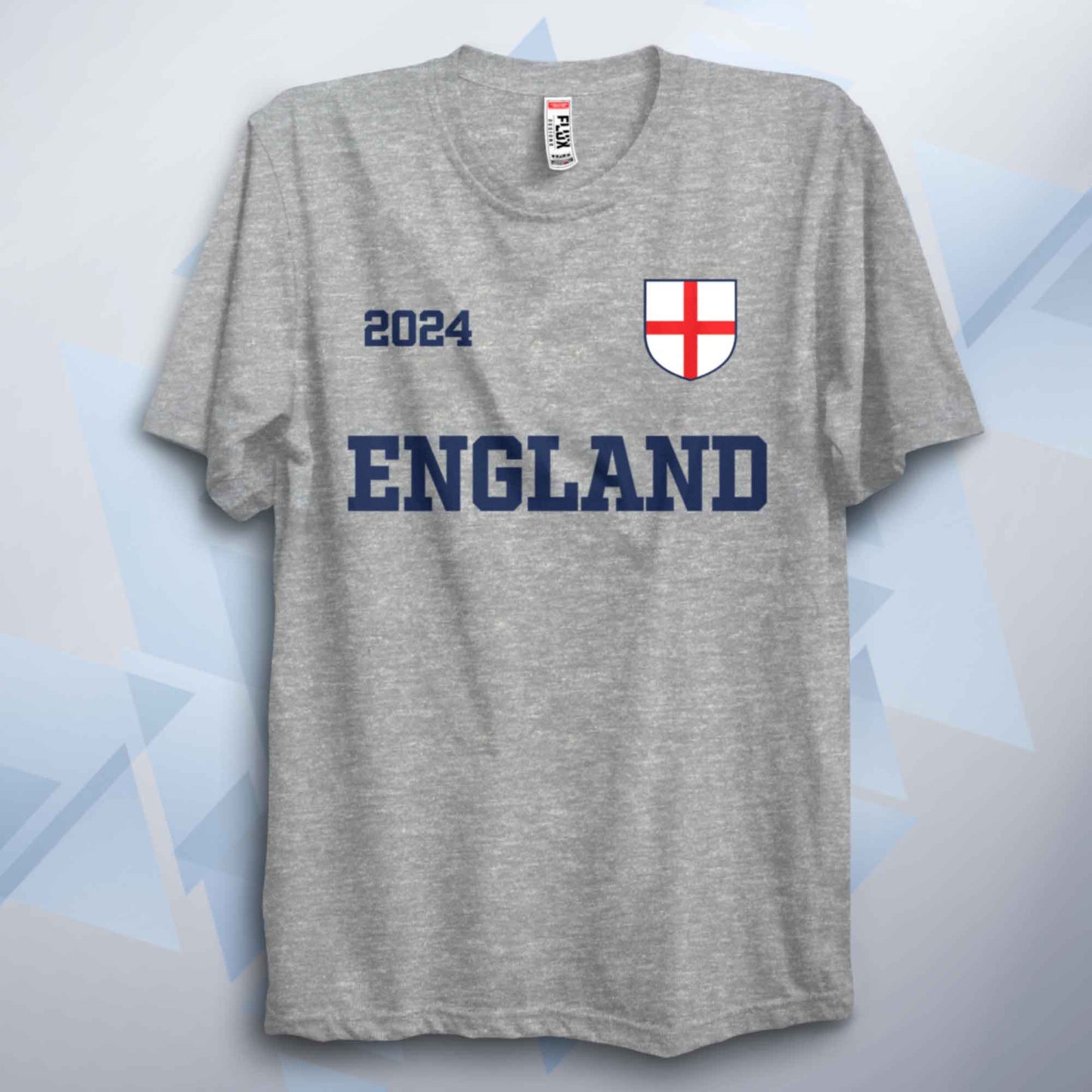 2024 England Flag Football Euro Tribute T Shirt