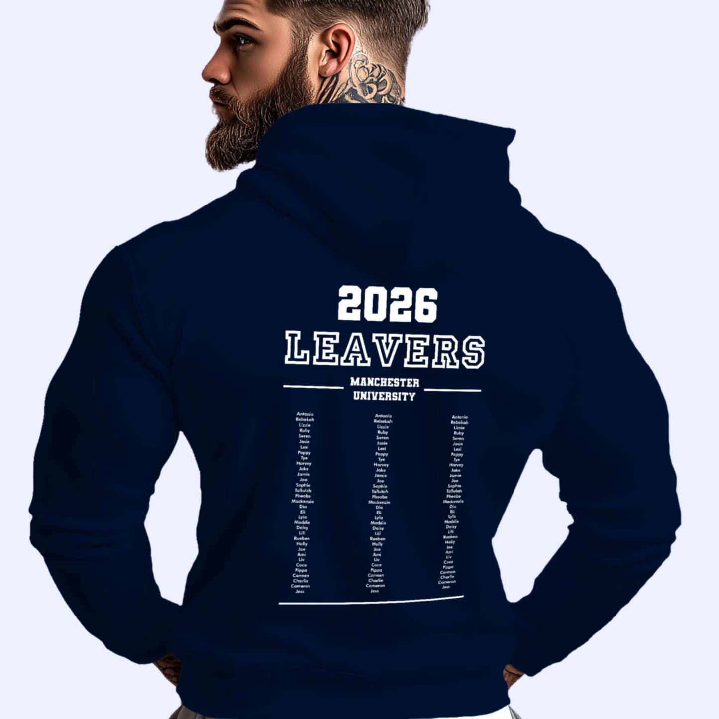 Personalised LEAVERS Hoodie 2026 Names List