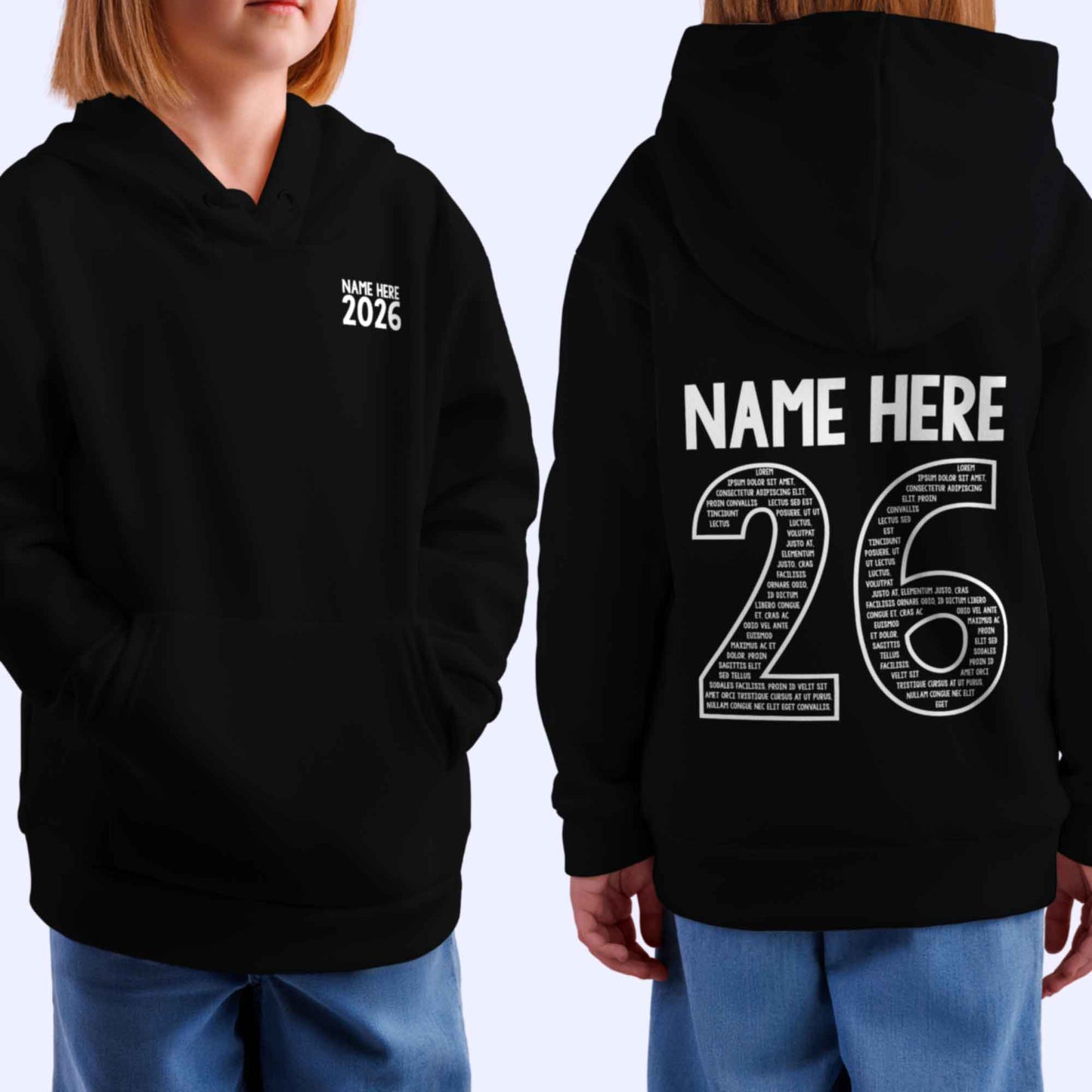 Personalised LEAVERS Hoodie 2026 Kids Primary School Leavers