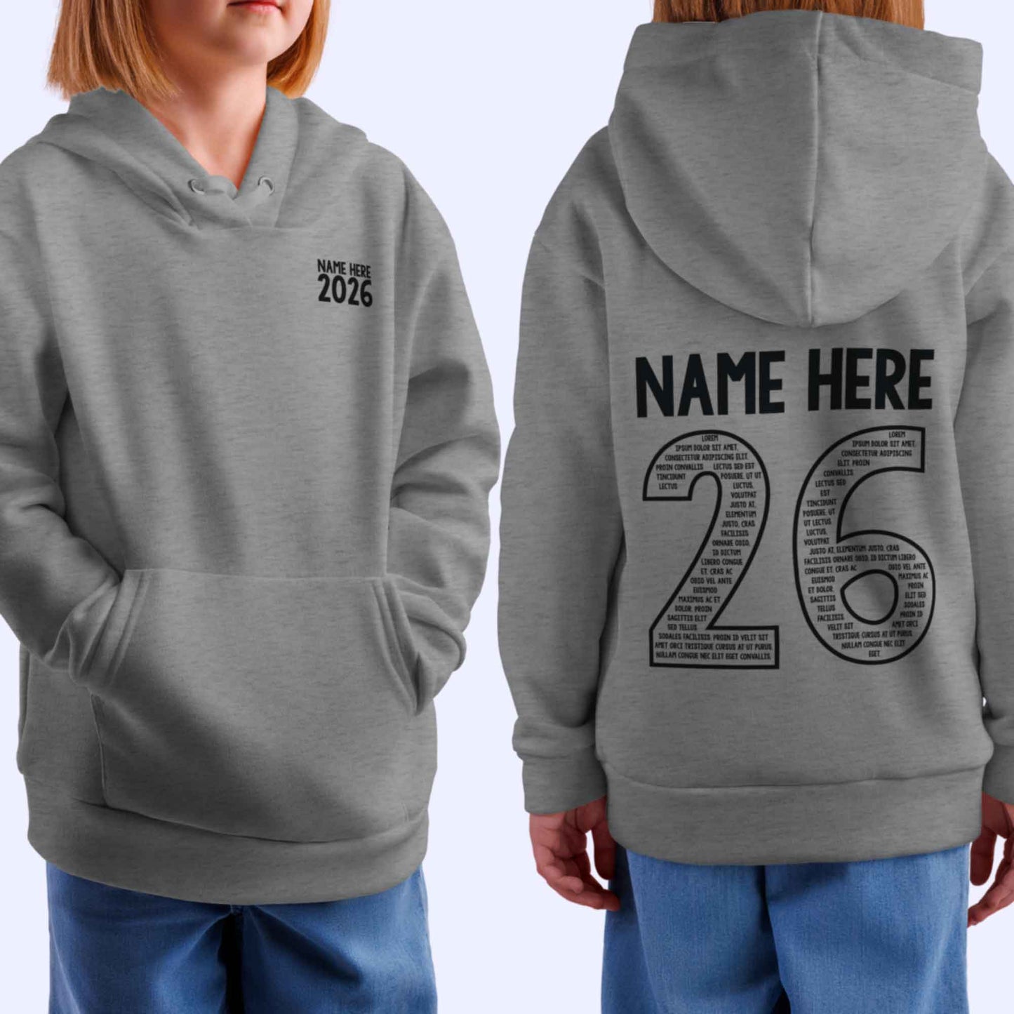 Personalised LEAVERS Hoodie 2026 Kids Primary School Leavers