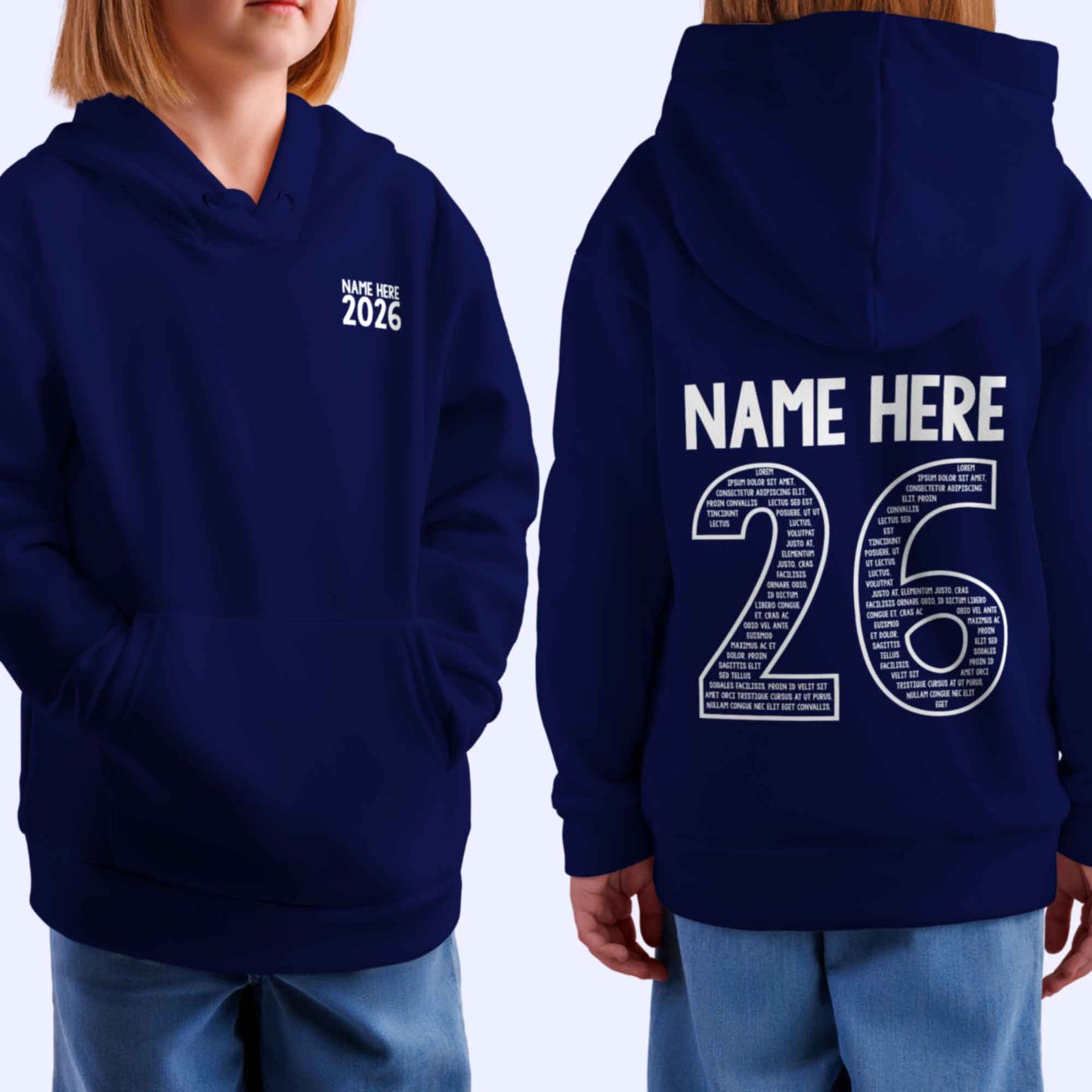 Personalised LEAVERS Hoodie 2026 Kids Primary School Leavers