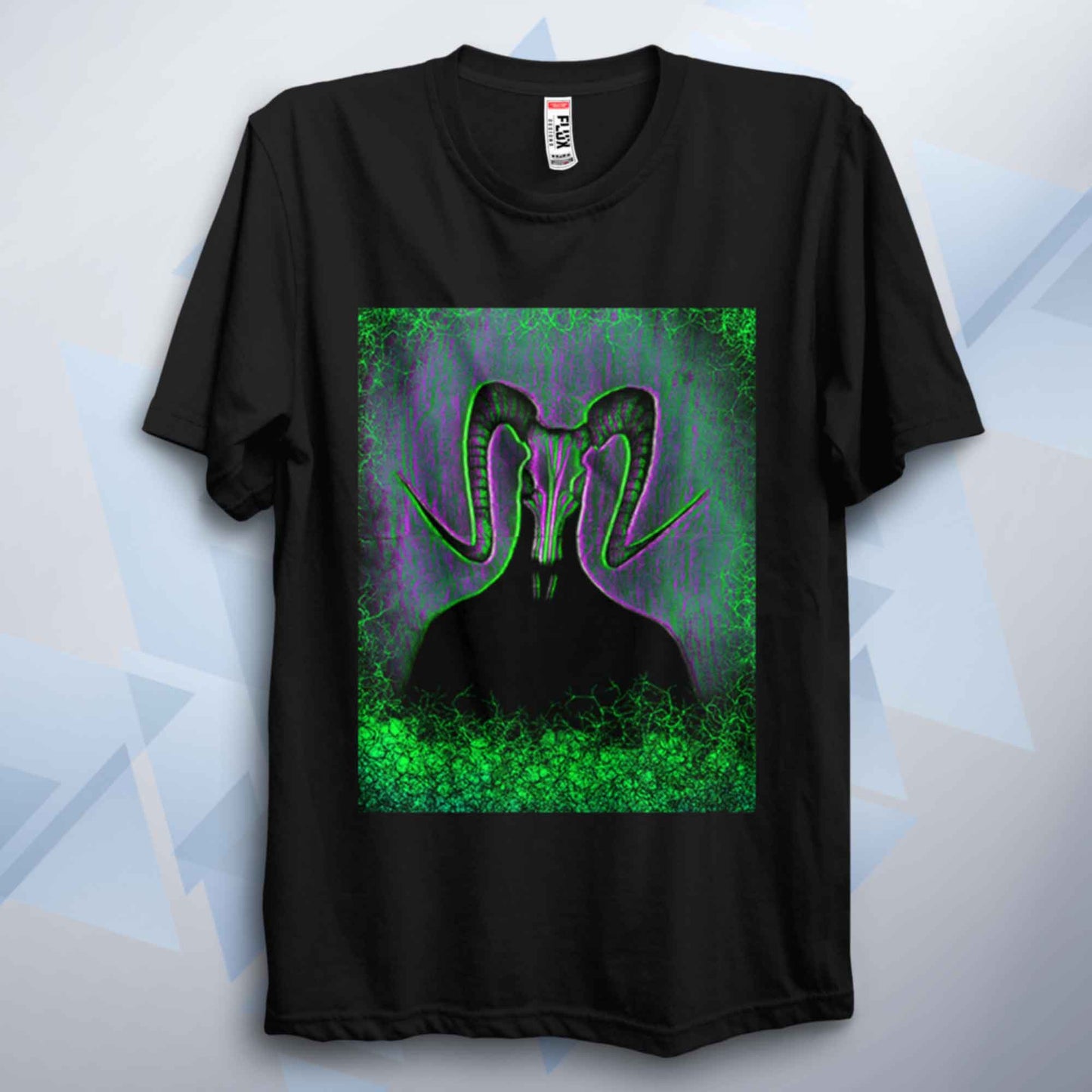 Neon Ritual Skull Unisex T Shirt