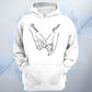 Personalised Holding Hands Couples Custom Unisex Hoodie