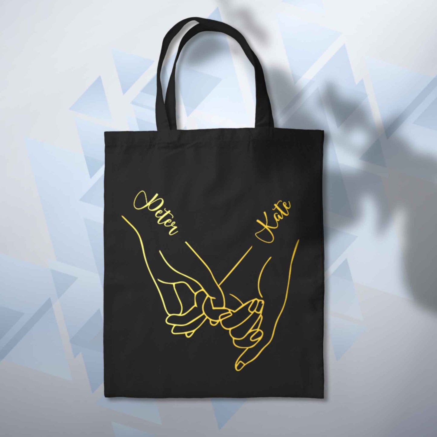 Personalised Holding Hands Custom Tote 10L Bag