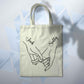 Personalised Holding Hands Custom Tote 10L Bag