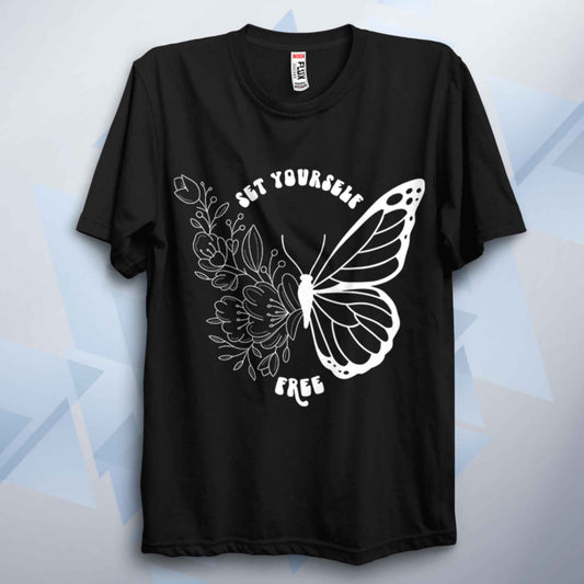 Set Yourself Free Inspirational Unisex T Shirt