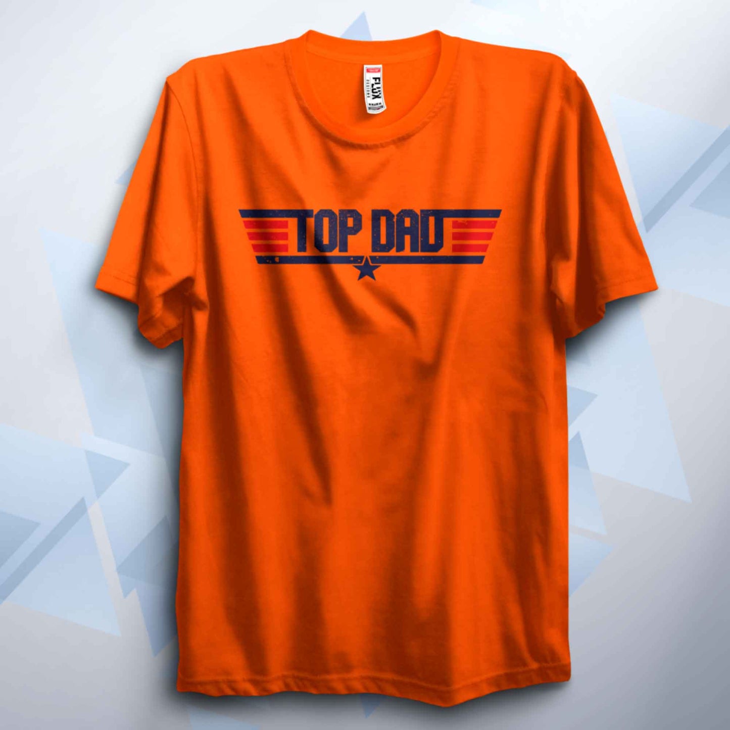 Top Dad Distressed Logo T Shirt