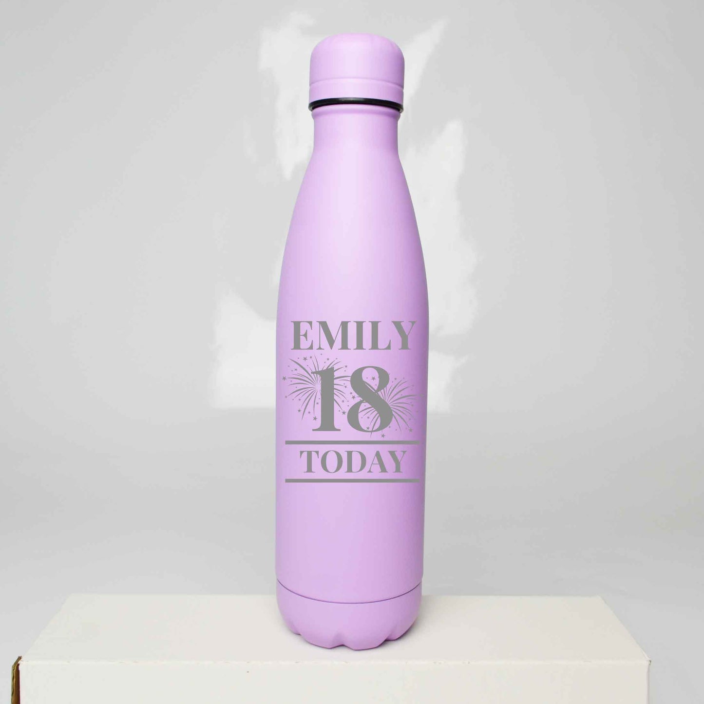 Personalised Birthday Fireworks  Engraved Thermos Bottle 500ml