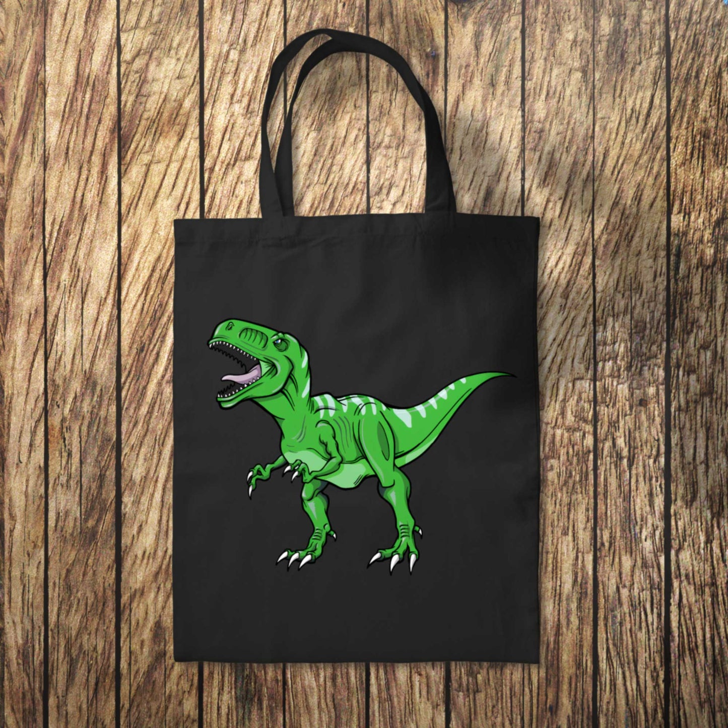 Green Dinosaur Tote Bag 10L Bag
