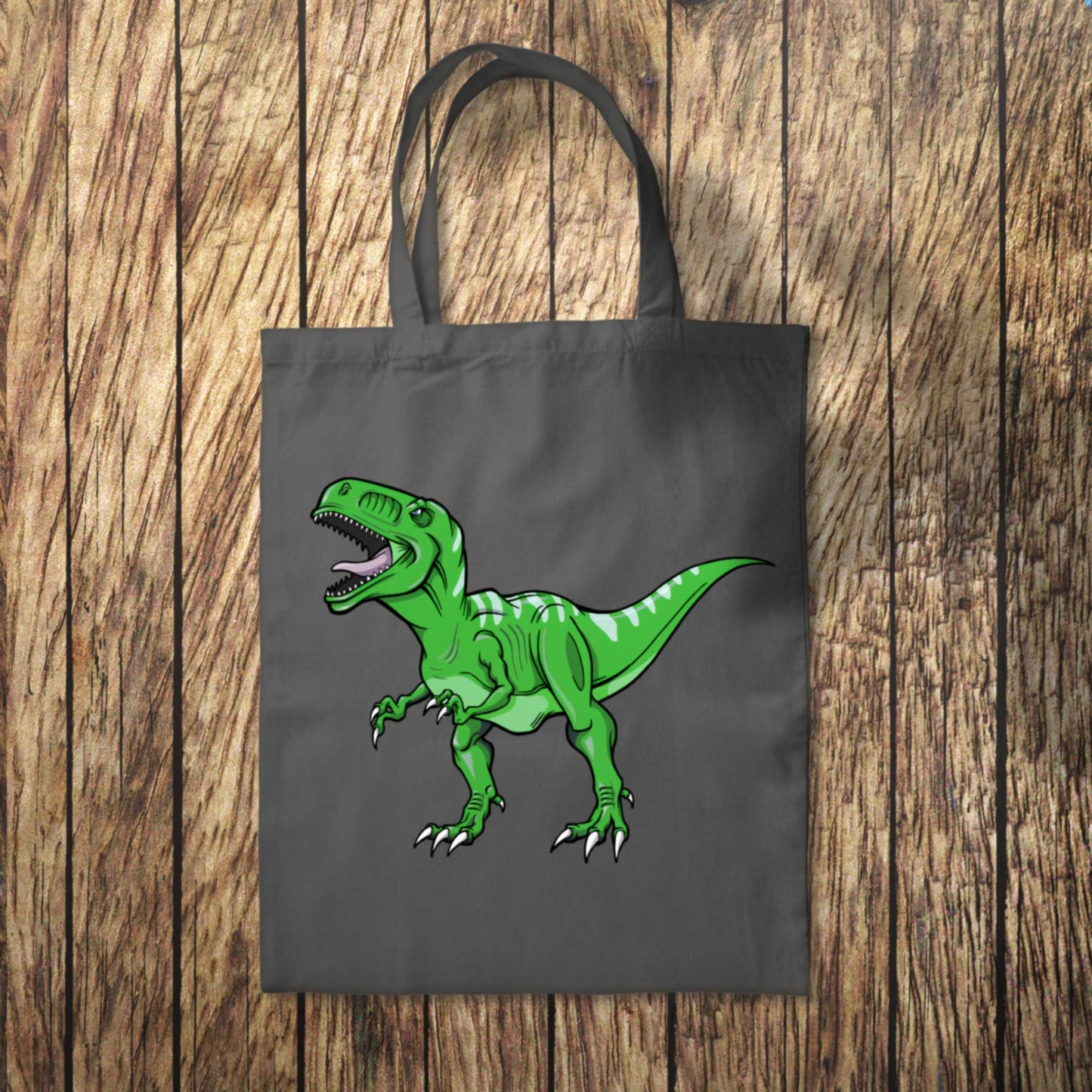 Green Dinosaur Tote Bag 10L Bag
