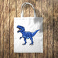 Blue Dinosaur Tote Bag 10L Bag