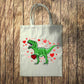 Green Dinosaur Hearts Tote Bag 10L Bag