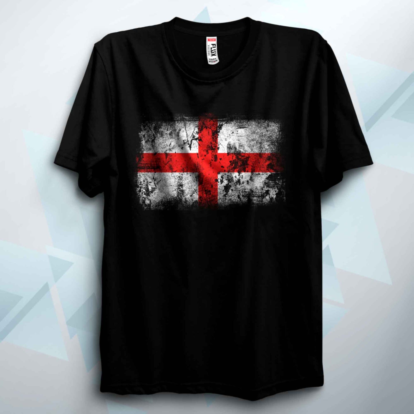 Distressed England Flag T Shirt