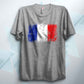 Distressed France Flag T Shirt