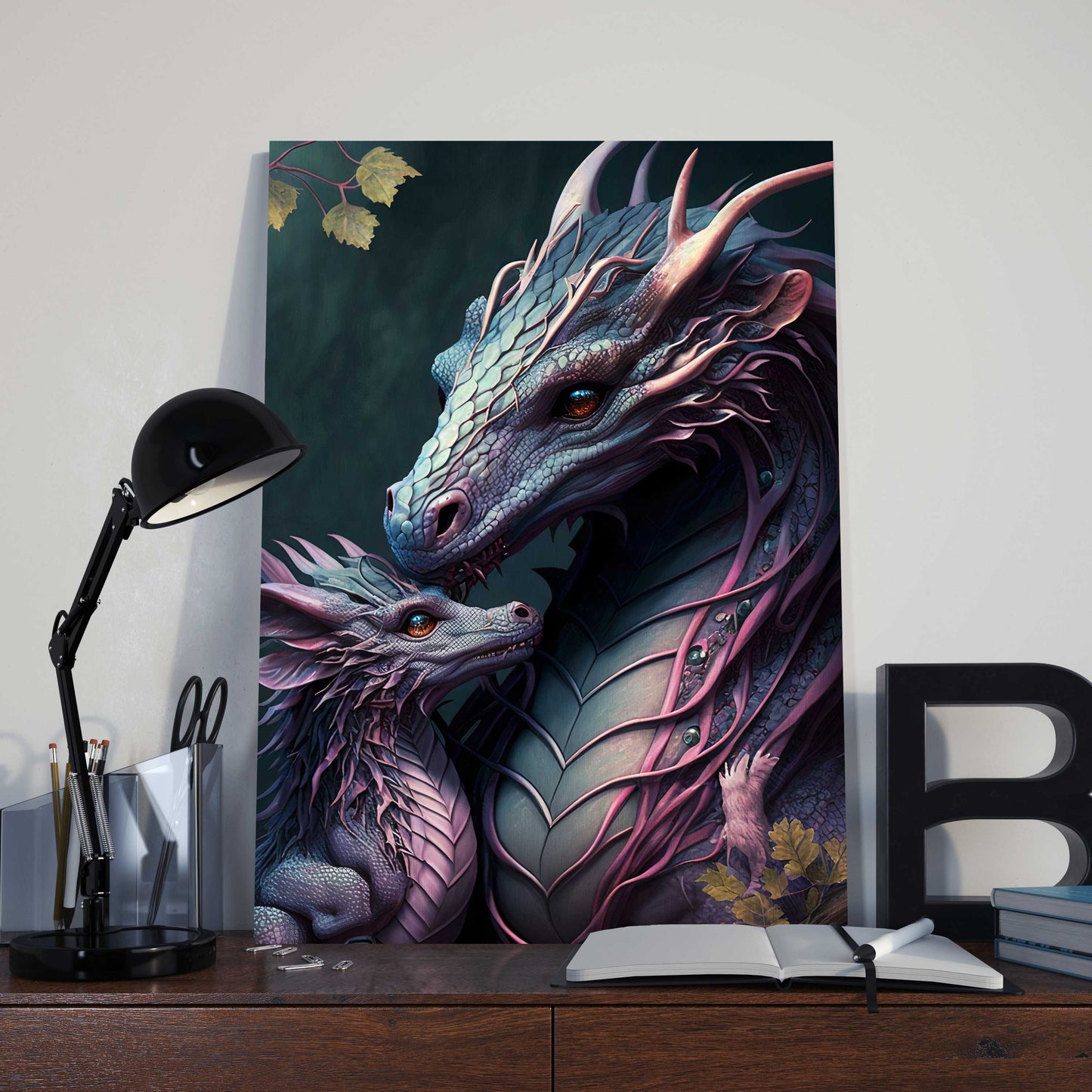 Purple Dragon And Baby Metal Poster