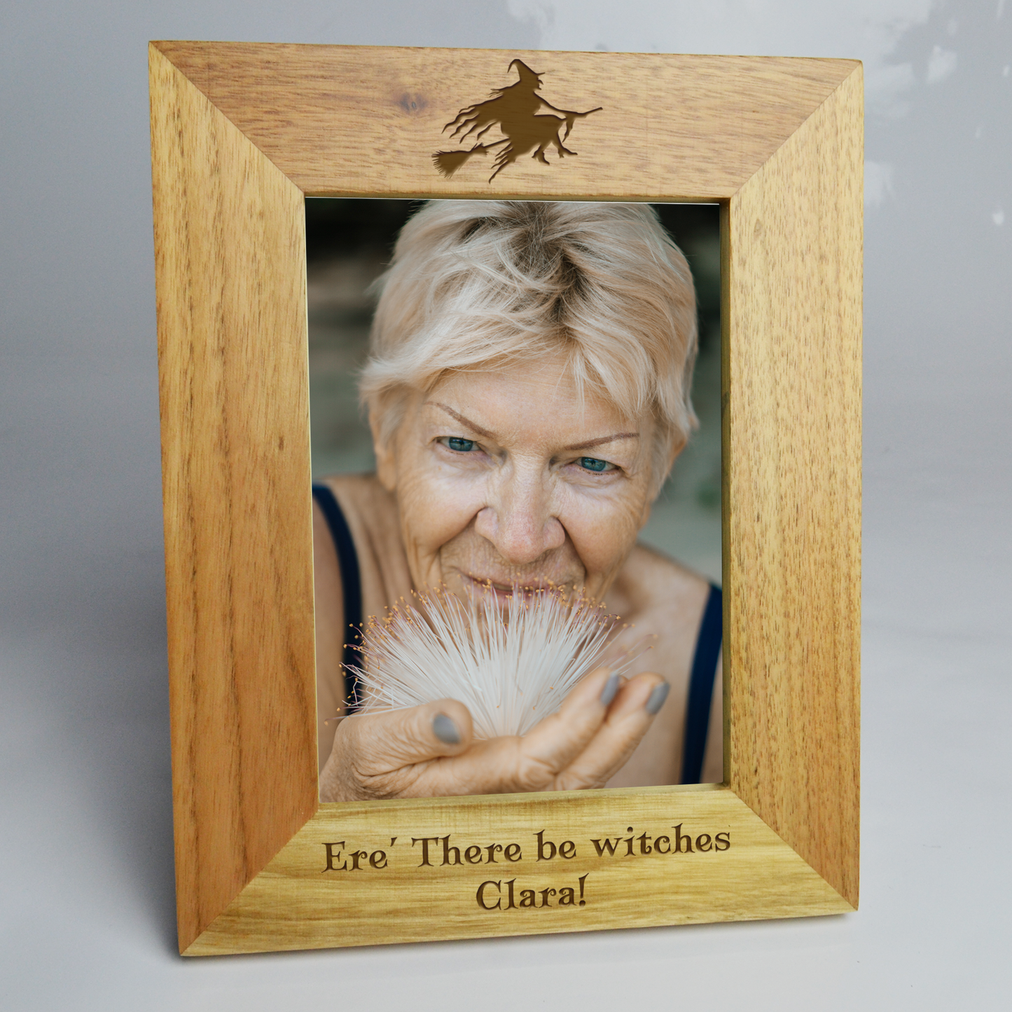 Personalised Spooky Witch Photo Frame Halloween Frame - FLUX DESIGNS