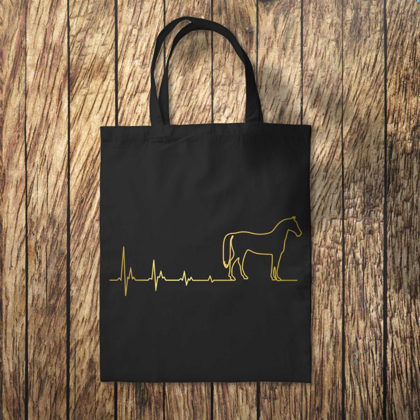Horse Heartbeat Tote Bag 10L Bag