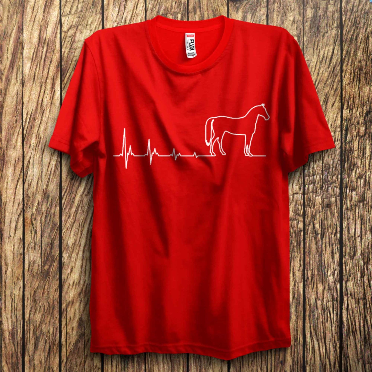 Horse Heartbeat T Shirt