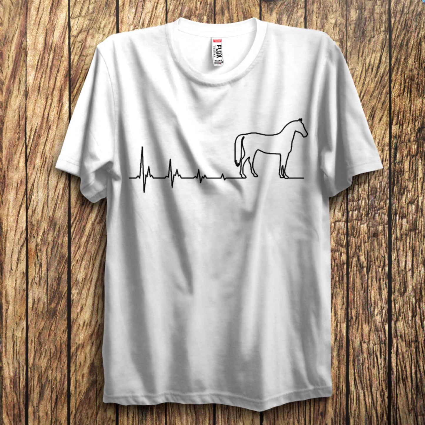Horse Heartbeat T Shirt