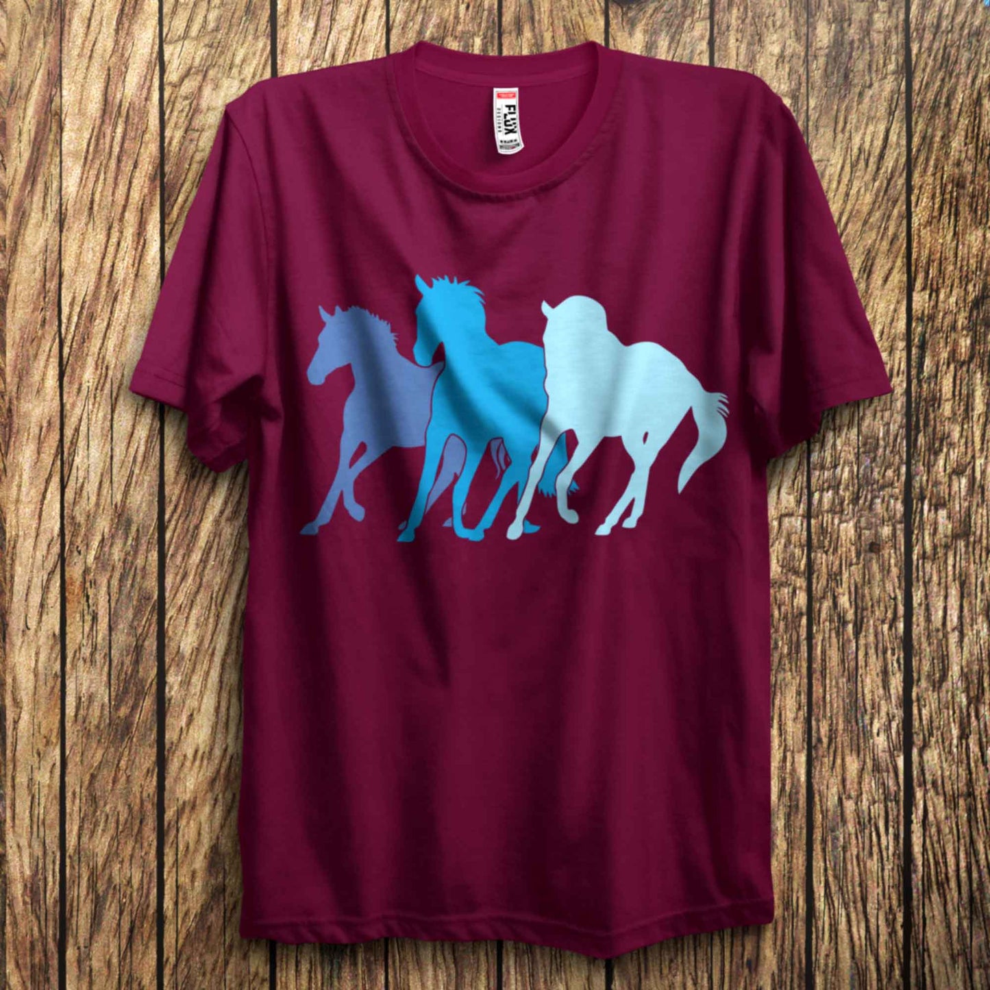 Ocean Wild Horses T Shirt