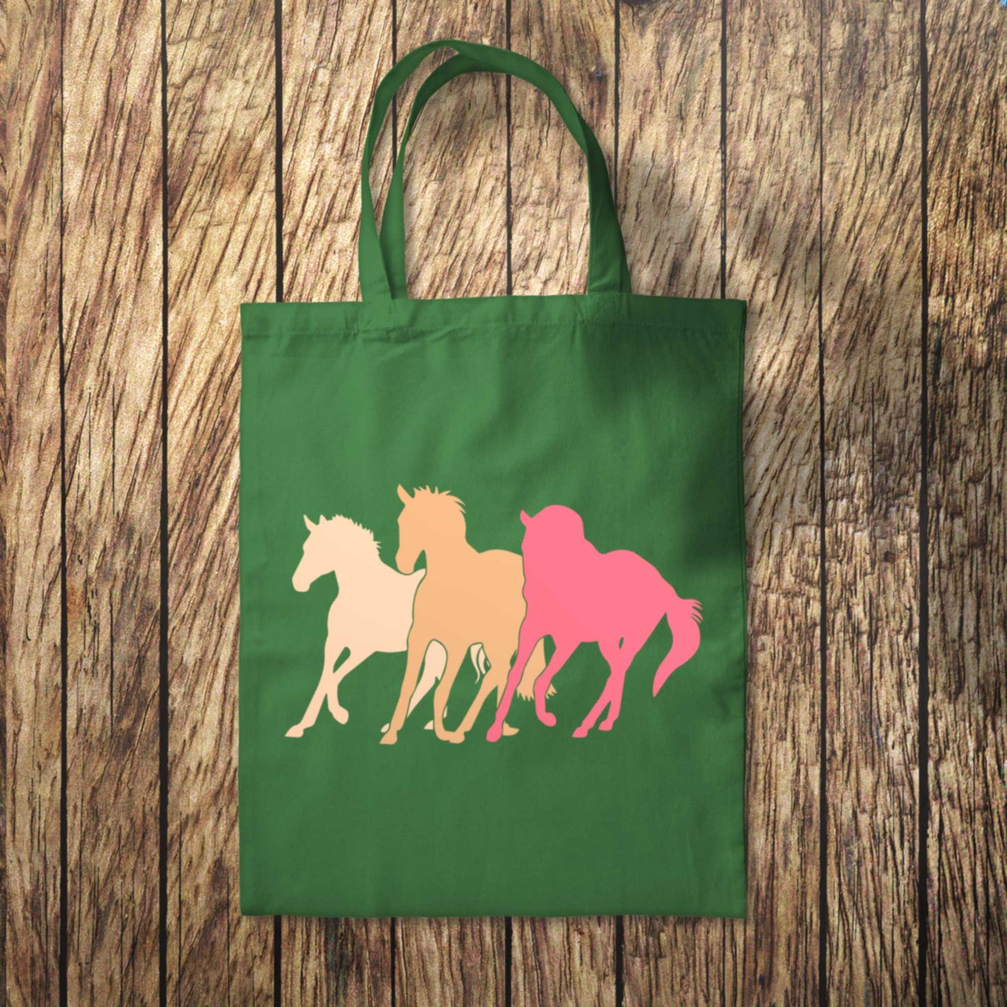Sunset Wild Horses Tote Bag 10L Bag