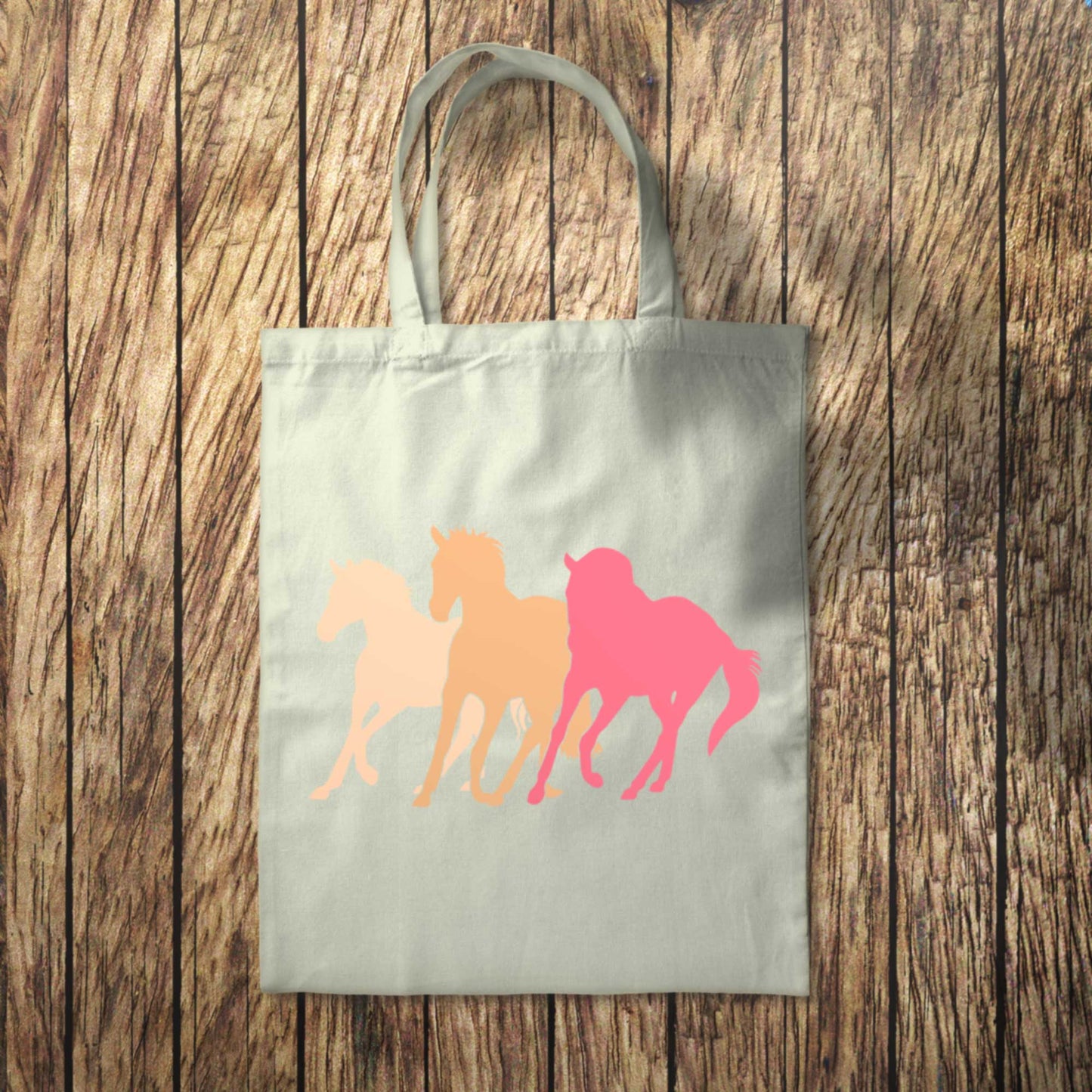 Sunset Wild Horses Tote Bag 10L Bag