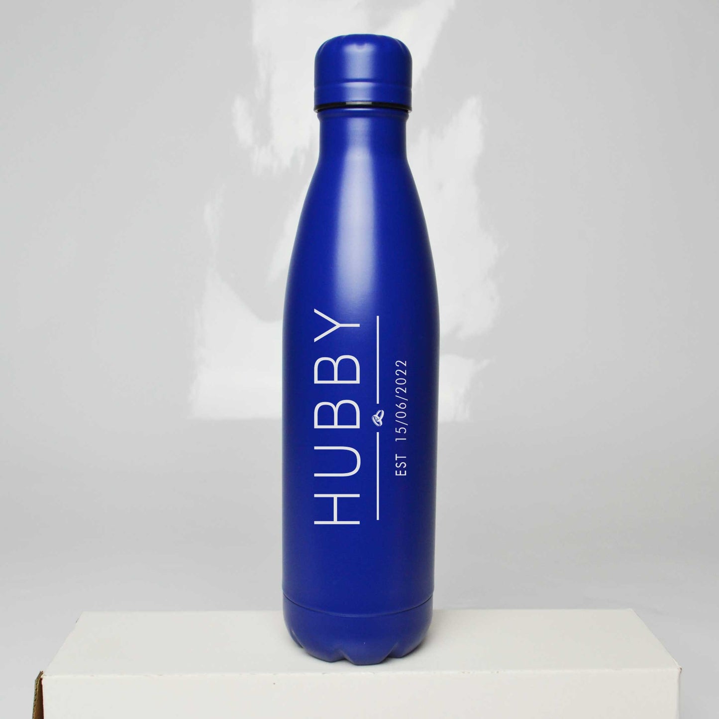 Personalised Hubby Wifey Thermos Water Bottle 500ml