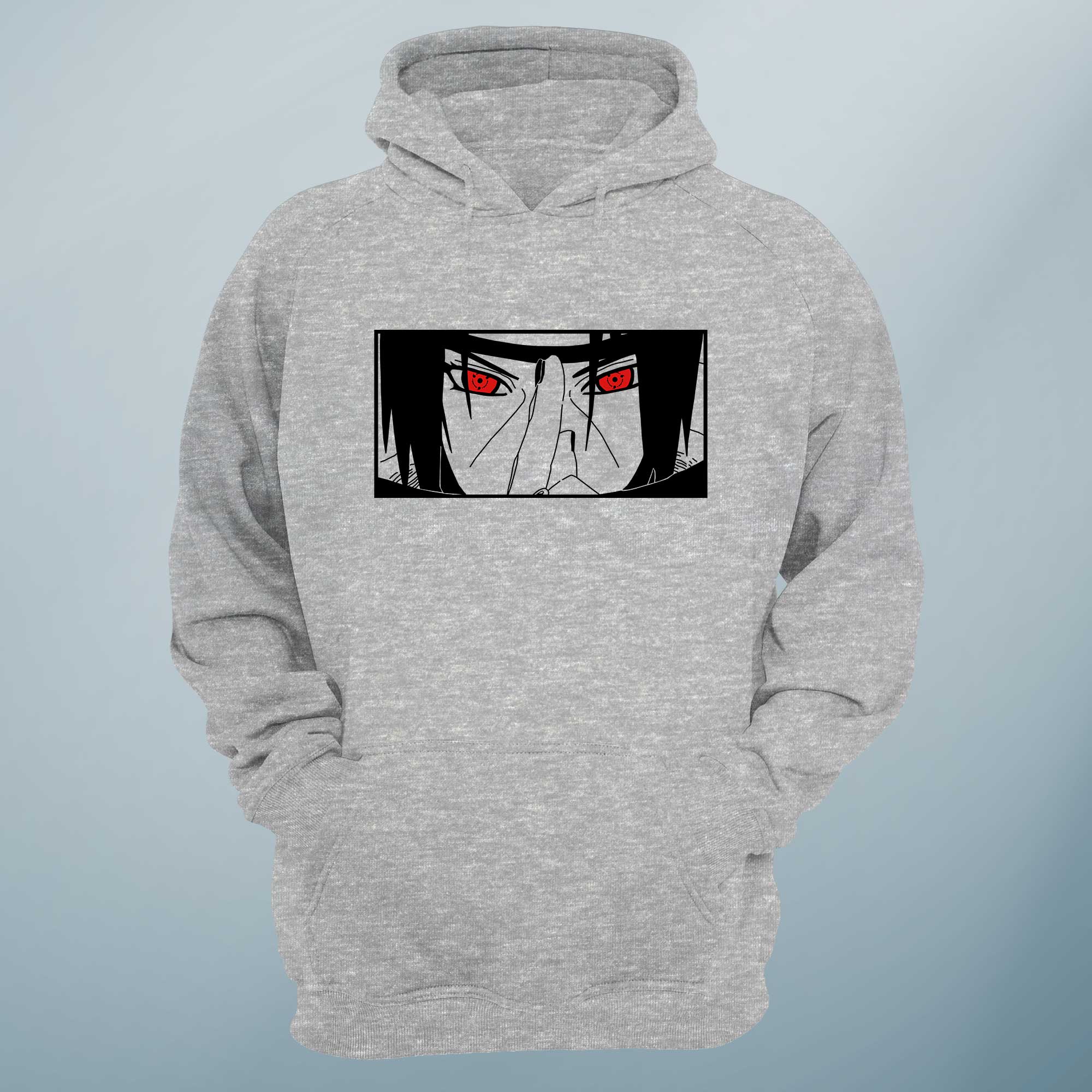 Download Anime Girl Hoodie With Red Eyes Wallpaper | Wallpapers.com