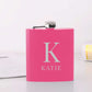 Personalised 6oz Initial And Name Steel Hip Flask