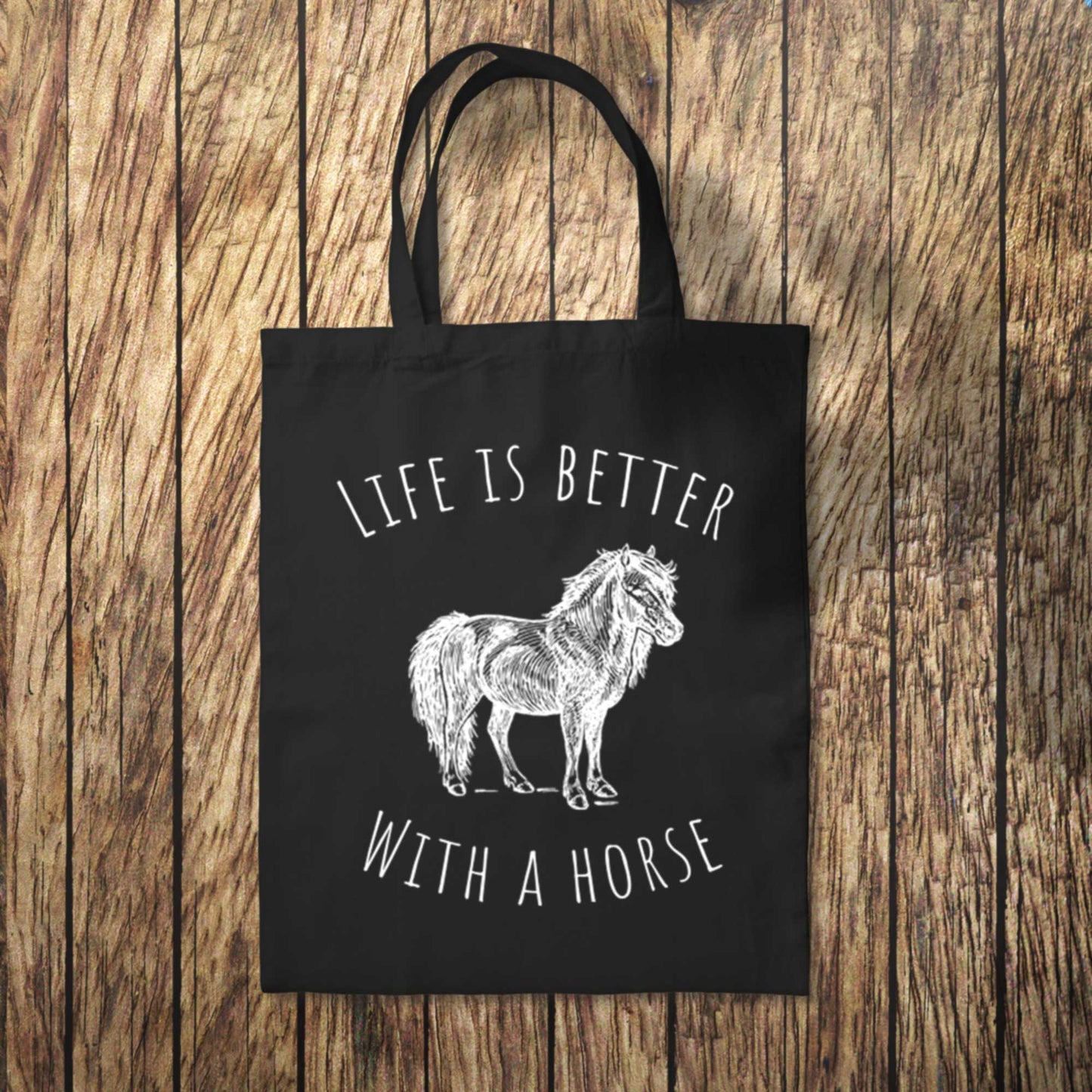 Life is Better With a Horse Tote Bag 10L Bag