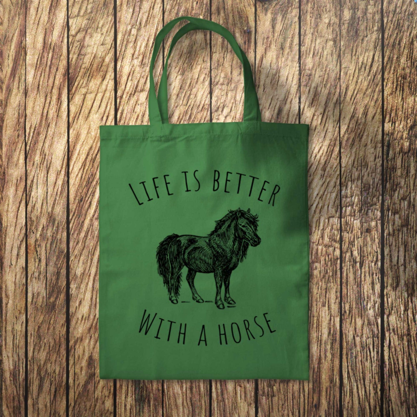 Life is Better With a Horse Tote Bag 10L Bag