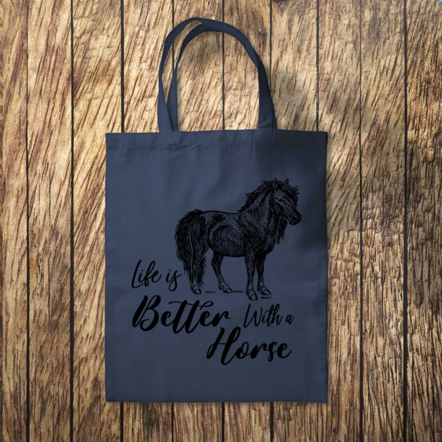 Our Life is Better With a Horse Tote Bag 10L Bag