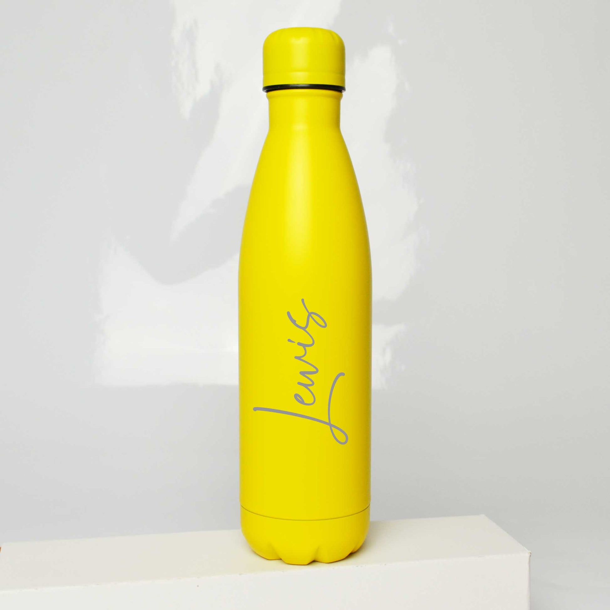 Personalised Name Water Bottle Custom Name Metal Thermos Bottle 500ml - FLUX DESIGNS