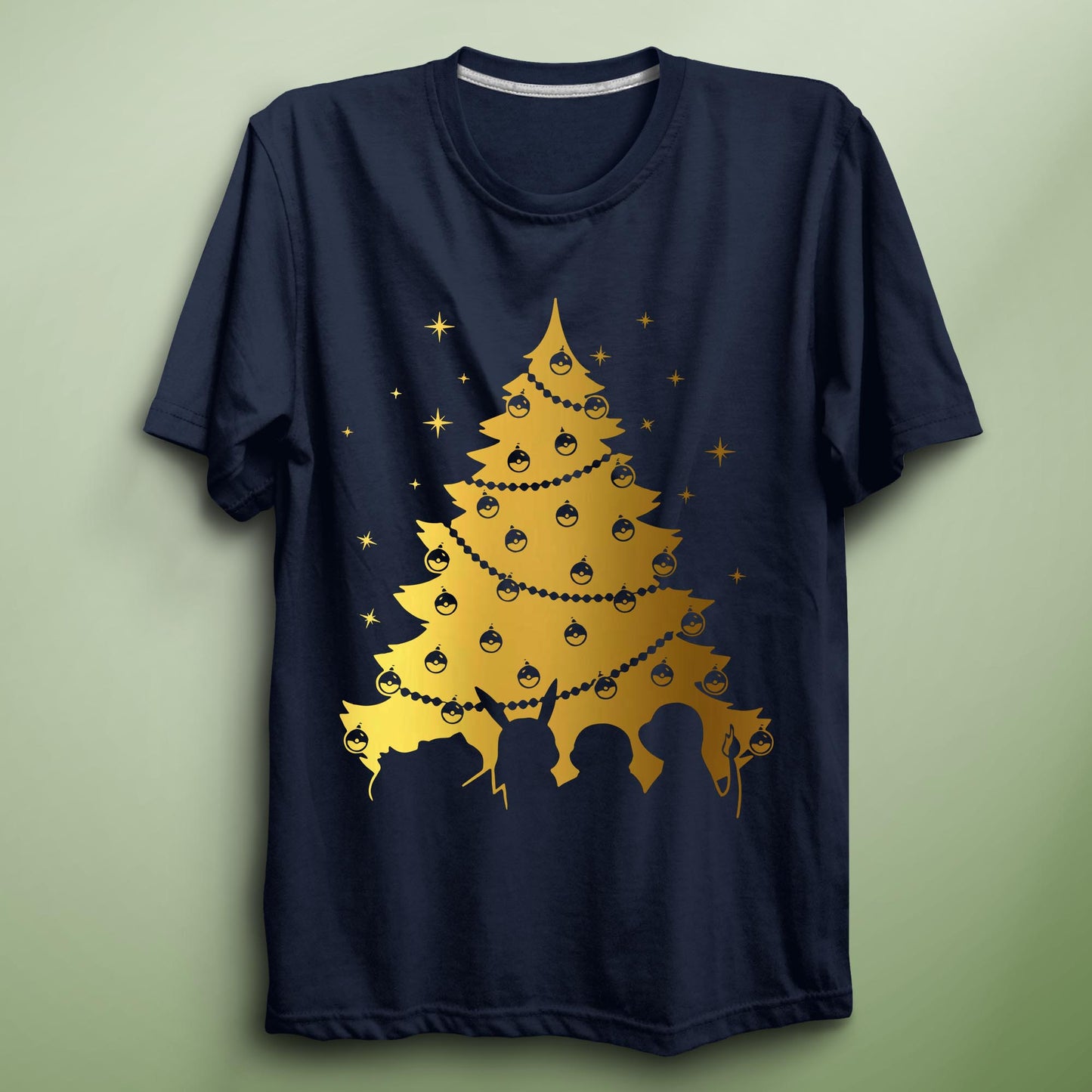 PKMN Christmas Tree T Shirt Anime Shirt