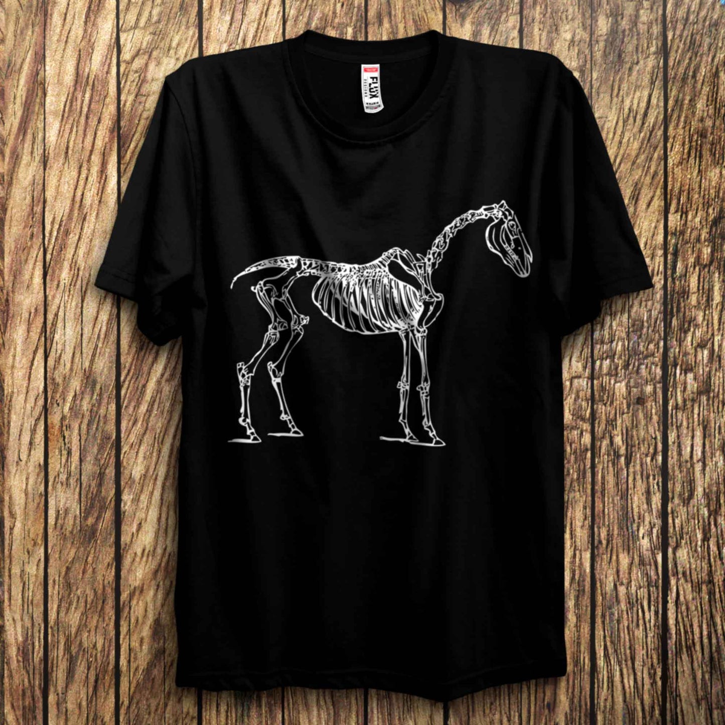Skeleton Horse T Shirt