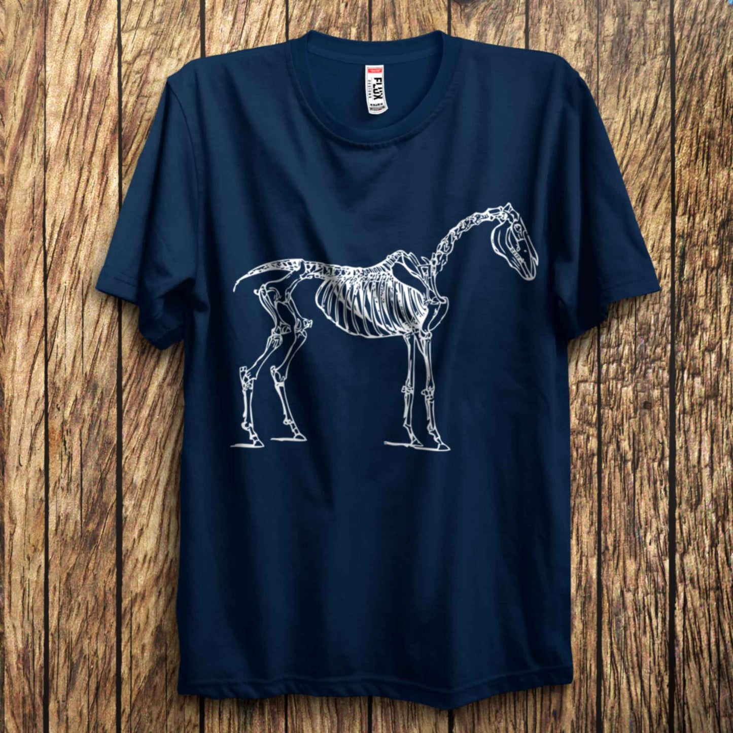 Skeleton Horse T Shirt