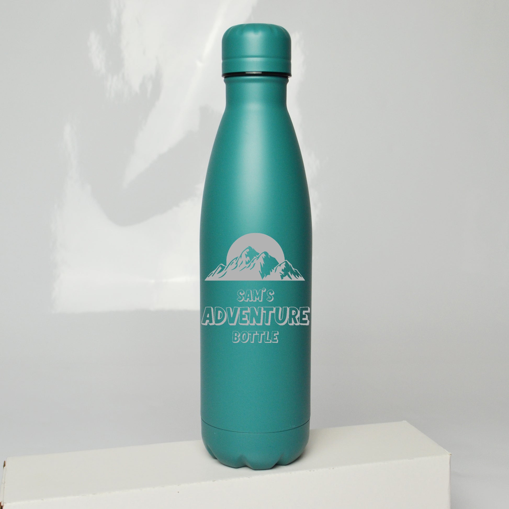 Personalised Camping Adventure Thermos Water Bottle 500ml - FLUX DESIGNS