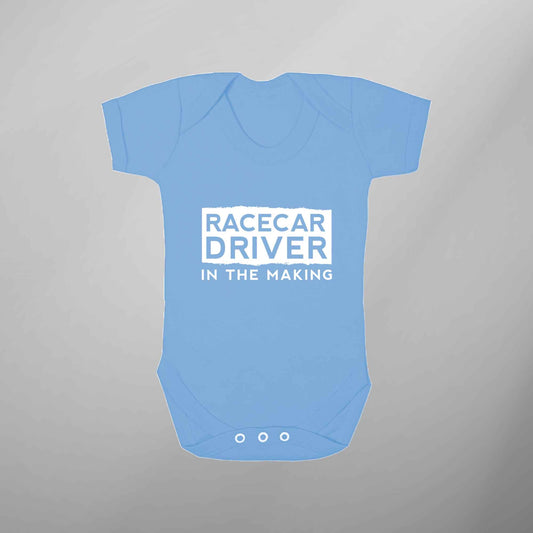 Baby Vest Race Car Driver In The Making Short Sleeve Onesie - FLUX DESIGNS